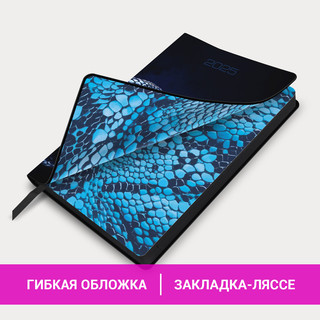 Ежедневник датированный 2025, А5, Brauberg Vista, под кожу, гибкий, Символ года 17