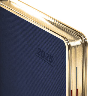 Ежедневник датированный 2025, А5, Galant Infinity Gold, под кожу, темно-синий 4