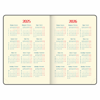 Ежедневник датированный 2025, А5, Galant Infinity Gold, под кожу, темно-синий 7