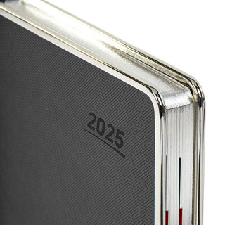 Ежедневник датированный 2025, А5, Galant Infinity Silver, под кожу, серый 4