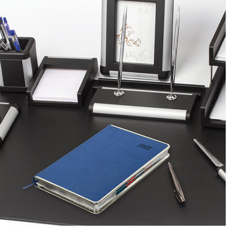 Ежедневник датированный 2025, А5, Galant Infinity Silver, под кожу, синий 5