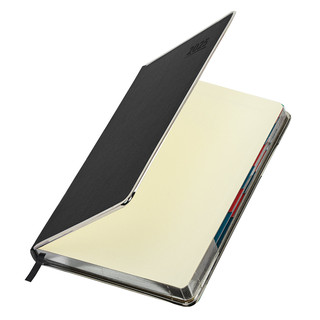 Ежедневник датированный 2025, А5, Galant Infinity Silver, под кожу, черный 3