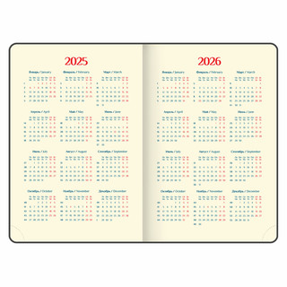 Ежедневник датированный 2025, А5, Galant Magnetic, под кожу, клапан, черный 5