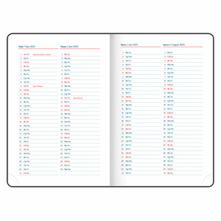 Ежедневник датированный 2025, А5, Galant White, под кожу, белый 9