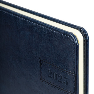 Еженедельник датированный 2025, А5, Brauberg Imperial, под кожу, синий 3