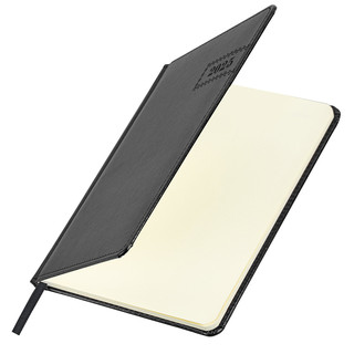 Еженедельник датированный 2025, А5, Brauberg Imperial, под кожу, черный 15