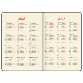 Еженедельник датированный 2025, А4, Brauberg Comodo, под кожу, коричневый 7