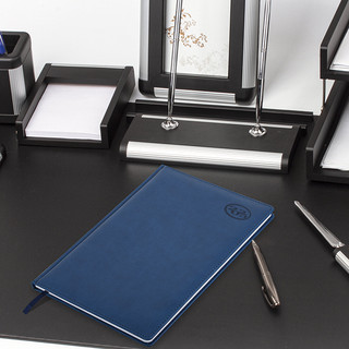 Еженедельник датированный 2025, А4, Brauberg Favorite, под кожу, синий 14