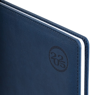 Еженедельник датированный 2025, А4, Brauberg Favorite, под кожу, синий 3