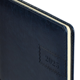 Еженедельник датированный 2025, А4, Brauberg 'Imperial', под кожу, синий 4