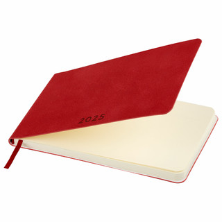 Еженедельник датированный 2025, А6, Brauberg Unique, красный 3