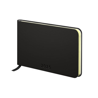 Еженедельник датированный 2025, А6, Brauberg Unique, черный 1