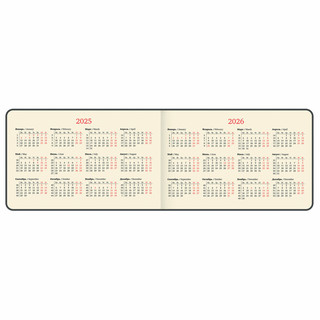 Еженедельник датированный 2025, А6, Brauberg Unique, черный 6