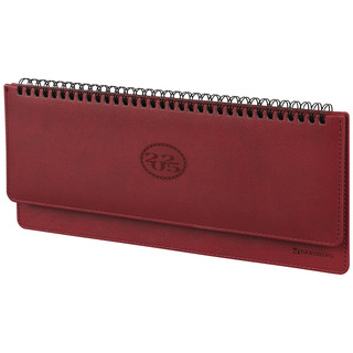 Планинг датированный 2025, А4, Brauberg 'Favorite', под кожу, бордовый 1