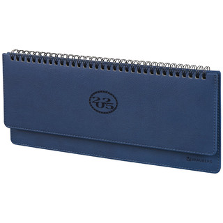 Планинг датированный 2025, А4, Brauberg 'Favorite', под кожу, темно-синий 1