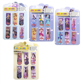 Набор из 6-ти магнитных закладок, Alingar, 120х20 мм, 'Аниме'...