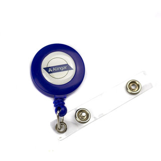 Держатель-рулетка для бейджа Alingar, 70 см, петелька, клип, ...