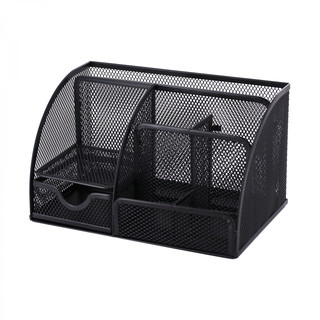 Подставка-органайзер металлическая 22х14 см, 7 отделений, чер...