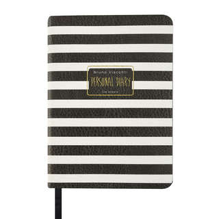 Ежедневник недатированный 'Black&Whirte. Полоски' А6, 256 стр, BrunoVisconti 2