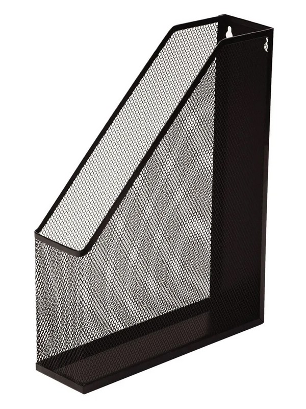 Лоток для бумаг вертикальный А4, металл, сетка, Orange Peel