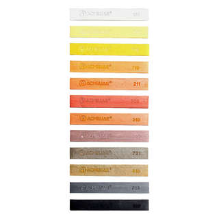 Сухая пастель 12 цветов, коричневые тона, Acmeliae 10