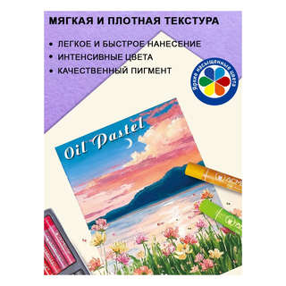 Масляная пастель 24 цвета художественная, Acmeliae 6