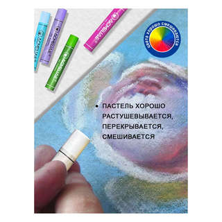 Масляная пастель 36 цветов художественная, Acmeliae 9