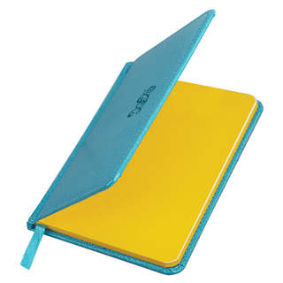 Еженедельник датированный 2025, А6, Brauberg 'Rainbow', под кожу, бирюза 3