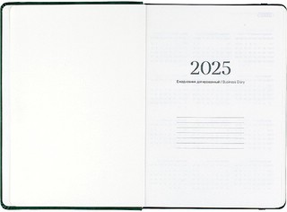 Датированный ежедневник планер 2025 Infolio 'Snake' (змея), А5, 176 листов, твердая обложка из экозамши, зеленый 7