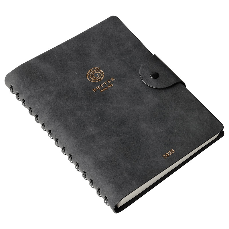 Ежедневник датированный 2025 Infolio 'Snake' (змея) А5, 160 листов, на спирали, черный