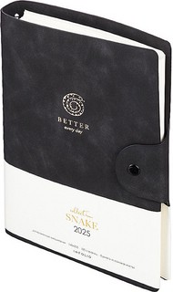 Ежедневник датированный 2025 Infolio 'Snake' (змея) А5, 160 листов, на спирали, черный 4