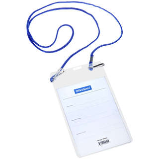 Бейдж вертикальный OfficeSpace, 95х150мм (размер вставки 90х1...