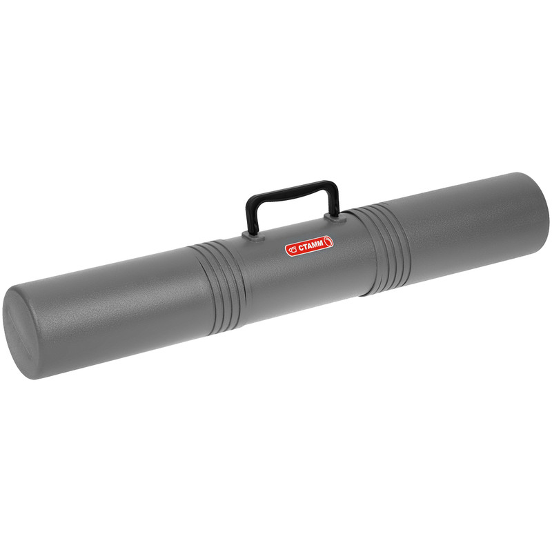 Тубус А1, с ручкой 3-х секционный, серый, СТАММ