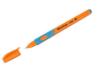 Ручка шариковая 'Initial' 0.7 мм, для правшей, оранжевый корп...