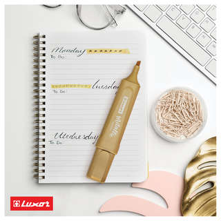 Текстовыделитель Luxor 'Textliter Metallic' золото, 1-5мм 6