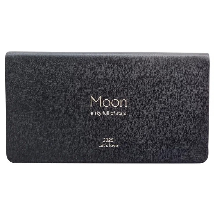 Еженедельник датированный 2025 Infolio Universe, А6, 64 листа, мягкая обложка из экокожи, черный