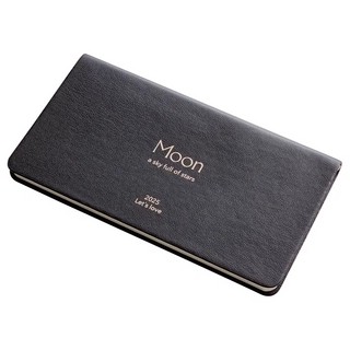 Еженедельник датированный 2025 Infolio Universe, А6, 64 листа, мягкая обложка из экокожи, черный 2