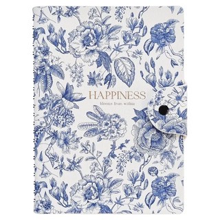 Бизнес-тетрадь А5, 96 листов, клетка, Infolio 'Happiness', мя...