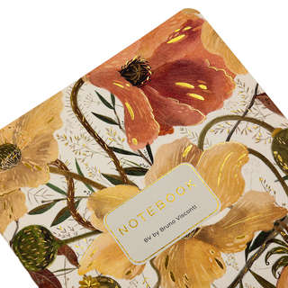 Тетрадь А5, 40 листов, линейка, 'Цветочная страсть' BrunoVisconti 3