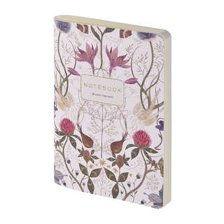 Тетрадь А6, 60 листов, линейка, 'Symmetrical Flora' BrunoVisc...