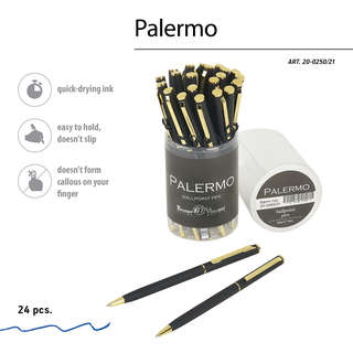 Ручка шариковая автоматическая 'Palermo' 0.7мм, корпус черный 4