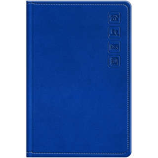 Телефонная книга А7, 64 листа, кожзам, BG 'Winner. Bright blu...