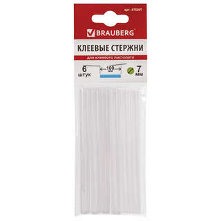 Клеевые стержни, диаметр 7 мм, длина 100 мм, белые, комплект ...