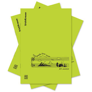 Тетрадь для нот А4, 24 листа на скобе, ErichKrause CoverProBo...