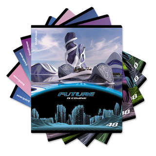 Тетрадь А5, 48 листов в клетку, на скобе ErichKrause Future, ...