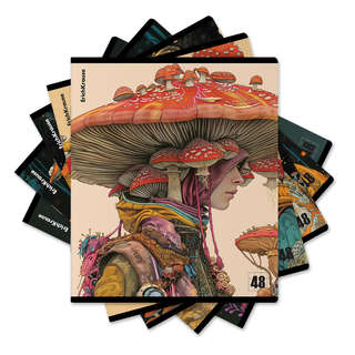 Тетрадь А5, 48 листов в клетку, на скобе ErichKrause Forest F...