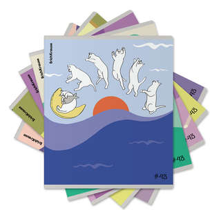 Тетрадь А5+, 48 листов в клетку, обложка пластик на скобе, Er...