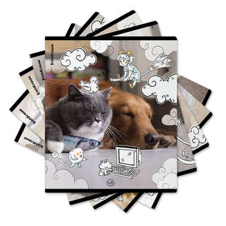 Тетрадь А5+, 48 листов в клетку, обложка пластик на скобе, Er...