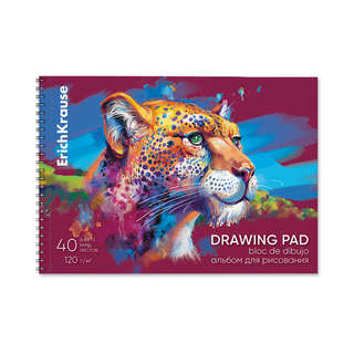 Альбом для рисования на спирали А4, 40 листов, ErichKrause Sa...