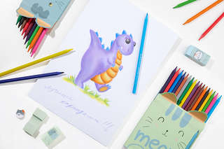 Карандашии цветные 12 цветов, BV 'Meow', грифель 3 мм 8